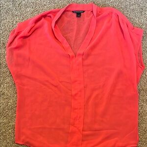 Victoria's Secret Pink Boxy Blouse with Mandarin Collar